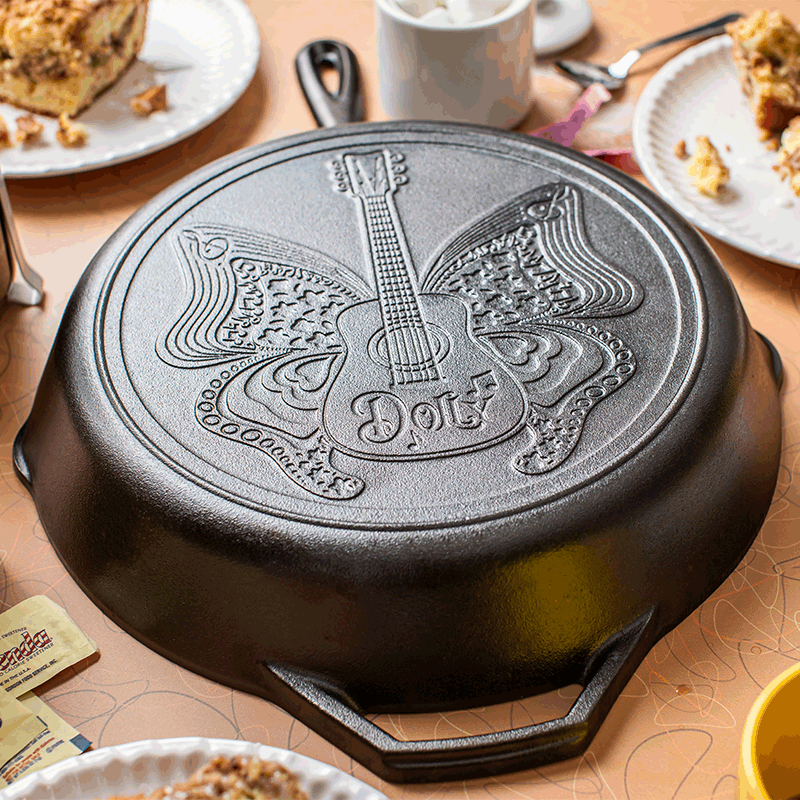 12 Inch Love is Like a Butterfly Dolly Parton Skillet - Image 6