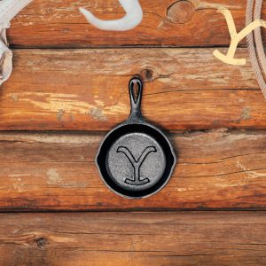 Yellowstone? 5 Inch Seasoned Cast Iron Power Y Mini Skillet