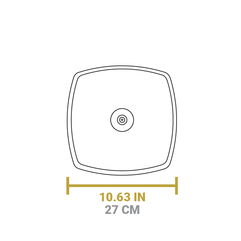 10.5 Inch Square Glass Lid - Image 4