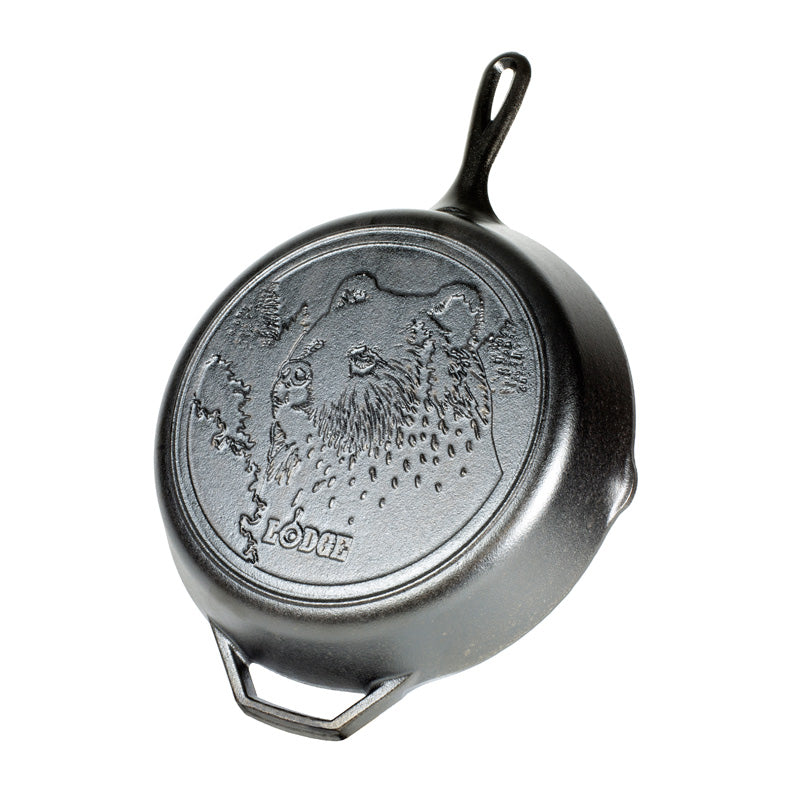 Wildlife Series? 12 Inch Cast Iron Bear Skillet - Image 7