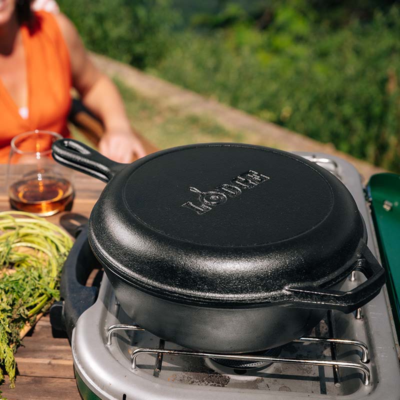Seasoned Cast Iron Combo Cooker - Image 7