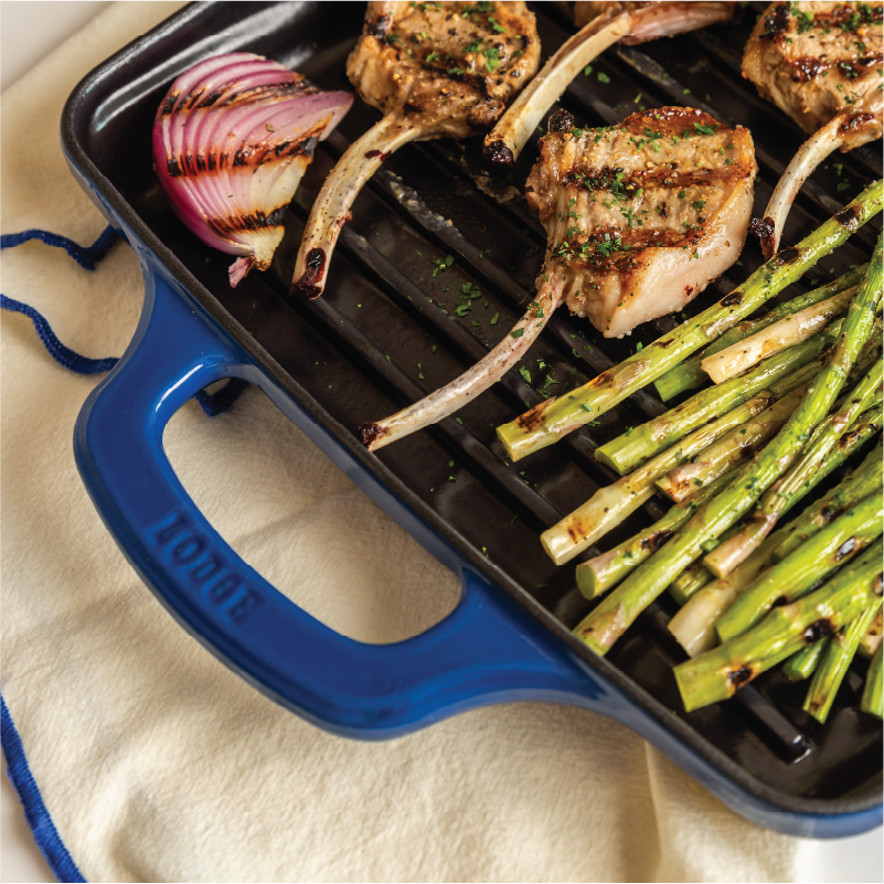 USA Enamel 11 Inch Enameled Cast Iron Grill Pan - Image 19