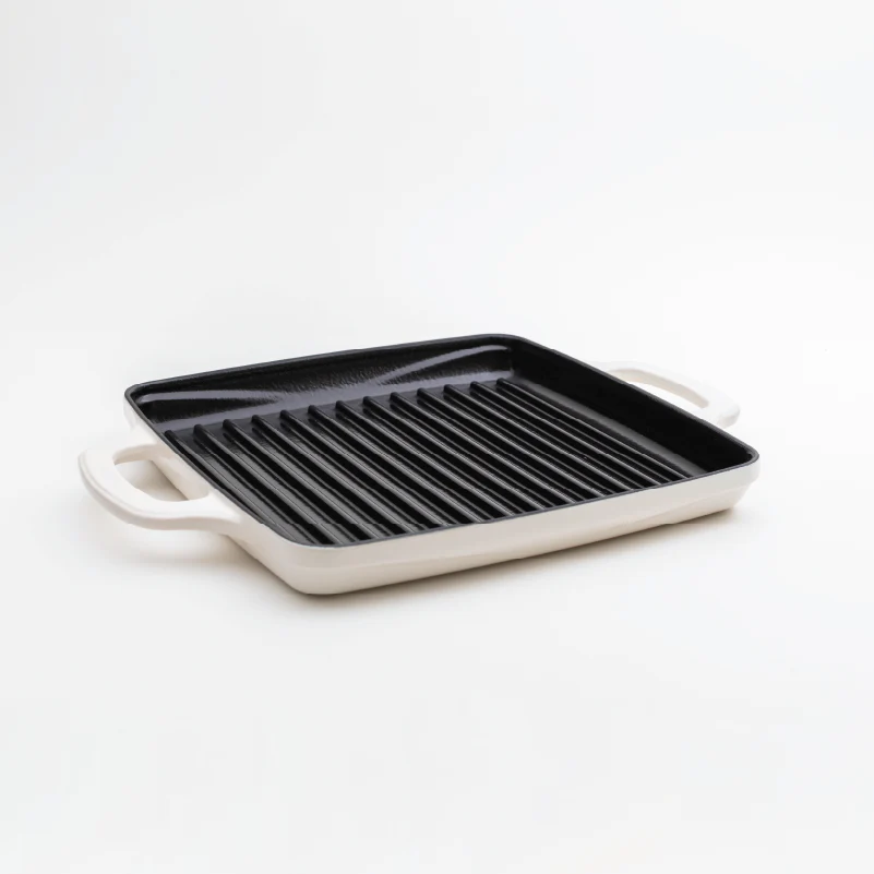 USA Enamel 11 Inch Enameled Cast Iron Grill Pan - Image 2